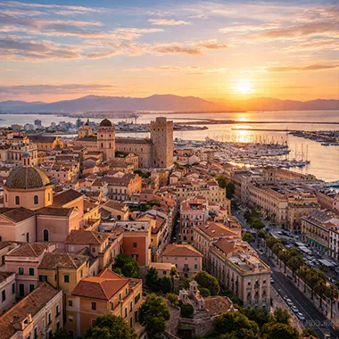Costa luminosa per il primo contatto con l'isola